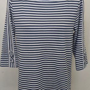 Blair small blue & white stripe shirt