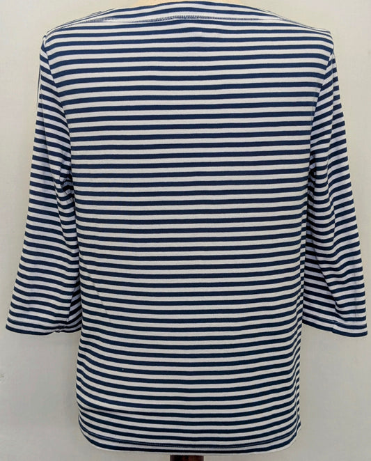 Blair small blue & white stripe shirt