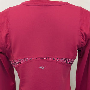 Everlast med. pink long sleeve V-neck shirt