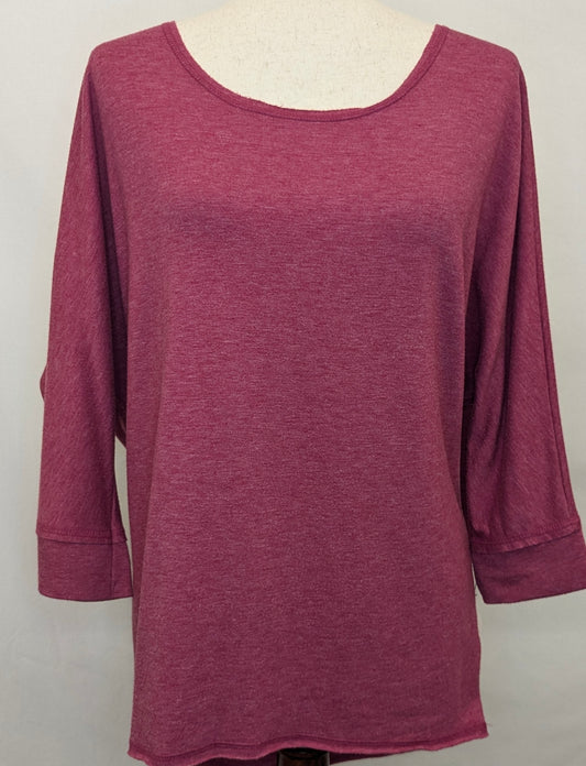 Maurices med. pink 3/4 length shirt